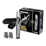 Panasonic Body-Trimmer ER-GK60 mit 3 Aufsätzen, Elektro-Rasierer für Herren, hautschonende Nass- und Trockenrasur, Haarschneider für Kopf & Körper