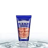 Haarentfernungscreme Enthaarungscreme Männer, Enthaarungsmittel, Hair Removal Cream Schnell und Einfach Haarentfernung, Lässt die Haut sanft, PLUS 1 Kunststoffschaber, 60ml